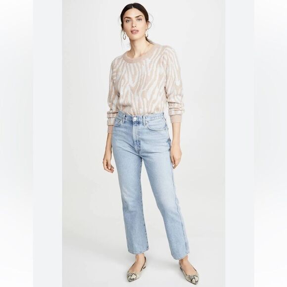 Rebecca Taylor X Anthropologie Tiger Stripe Merino Wool Sweater - Picture 1 of 6